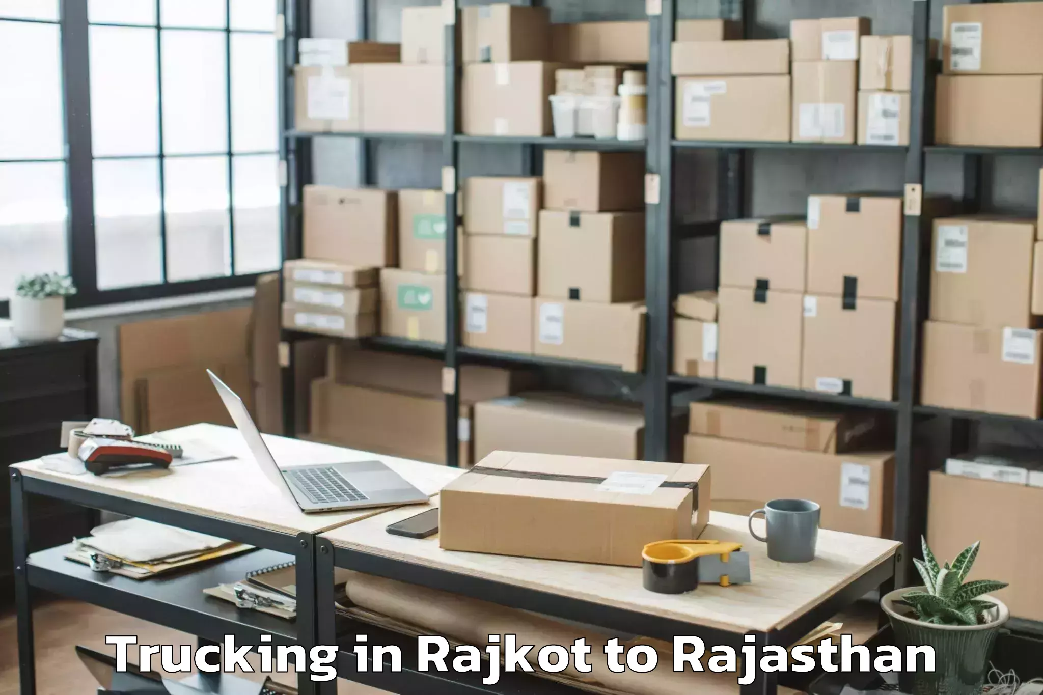 Reliable Rajkot to Railmagra Trucking